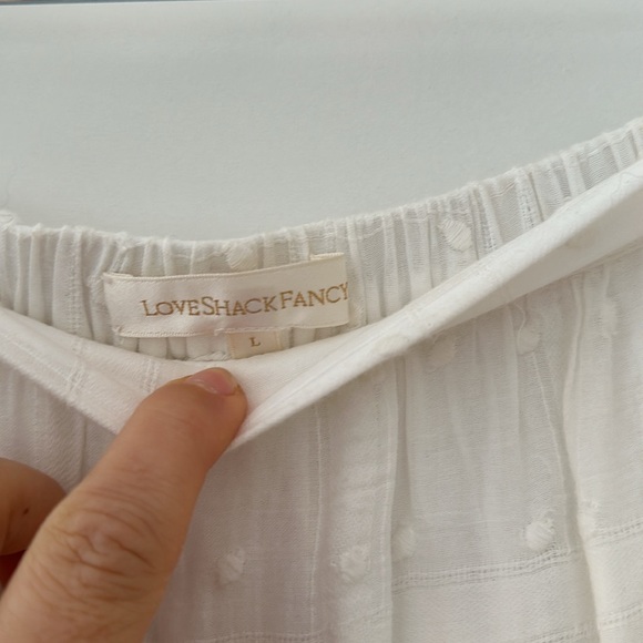 Loveshackfancy white embroidered maxi L - Picture 3 of 5